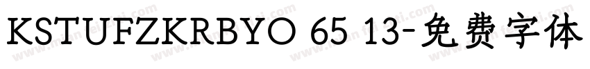 KSTUFZKRBYO 65 13字体转换